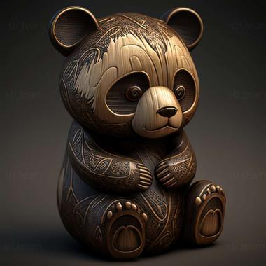 3D модель Маленькая панда (STL)